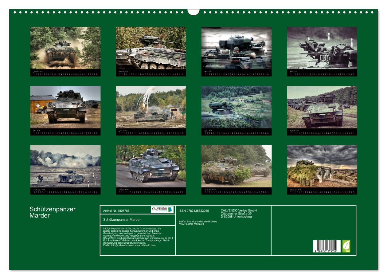 Bild: 9783435823055 | Schützenpanzer Marder (Wandkalender 2025 DIN A2 quer), CALVENDO...