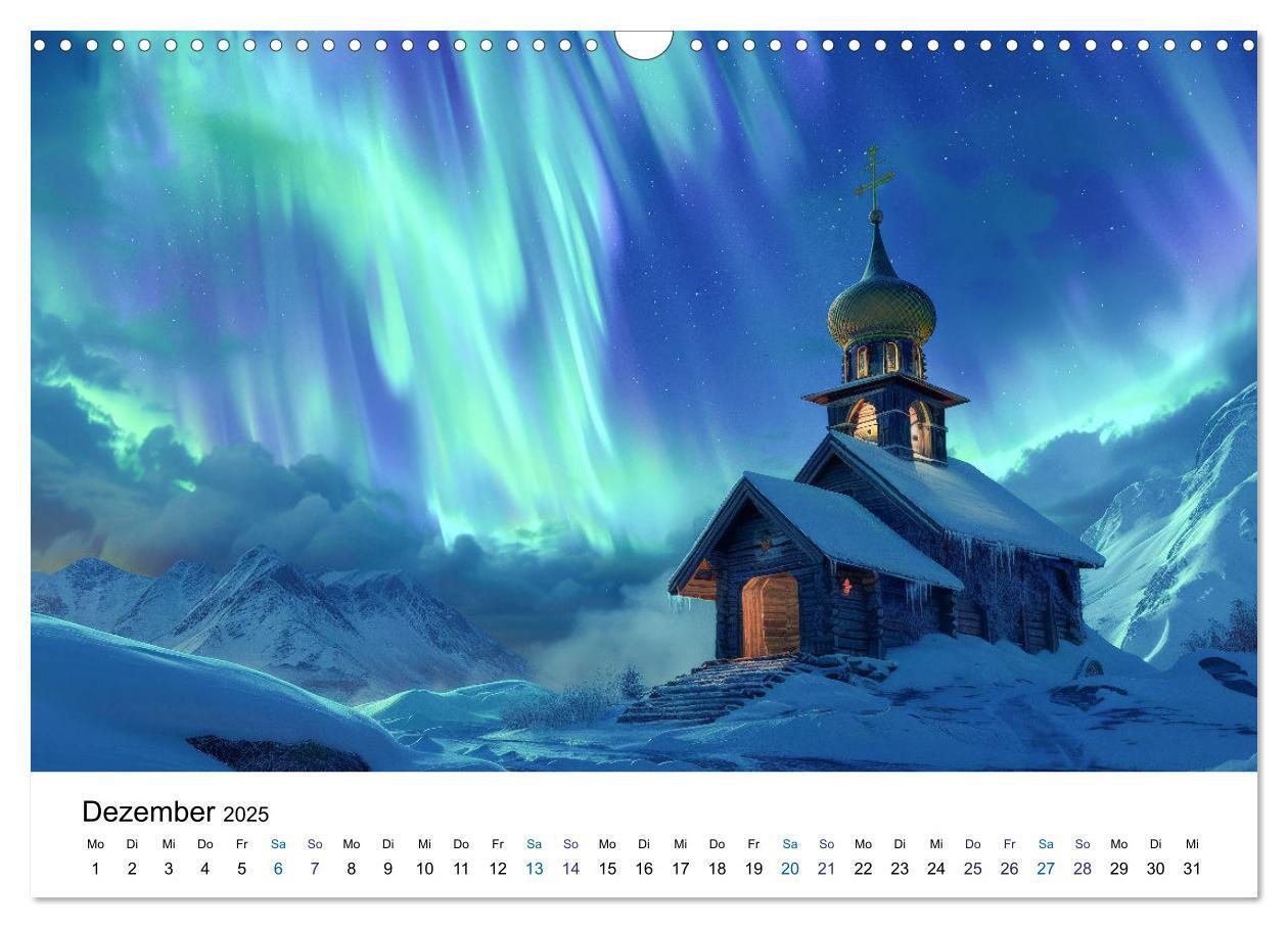 Bild: 9783383813665 | Aurora Borealis - Der Zauber der Nordlichter (Wandkalender 2025 DIN...