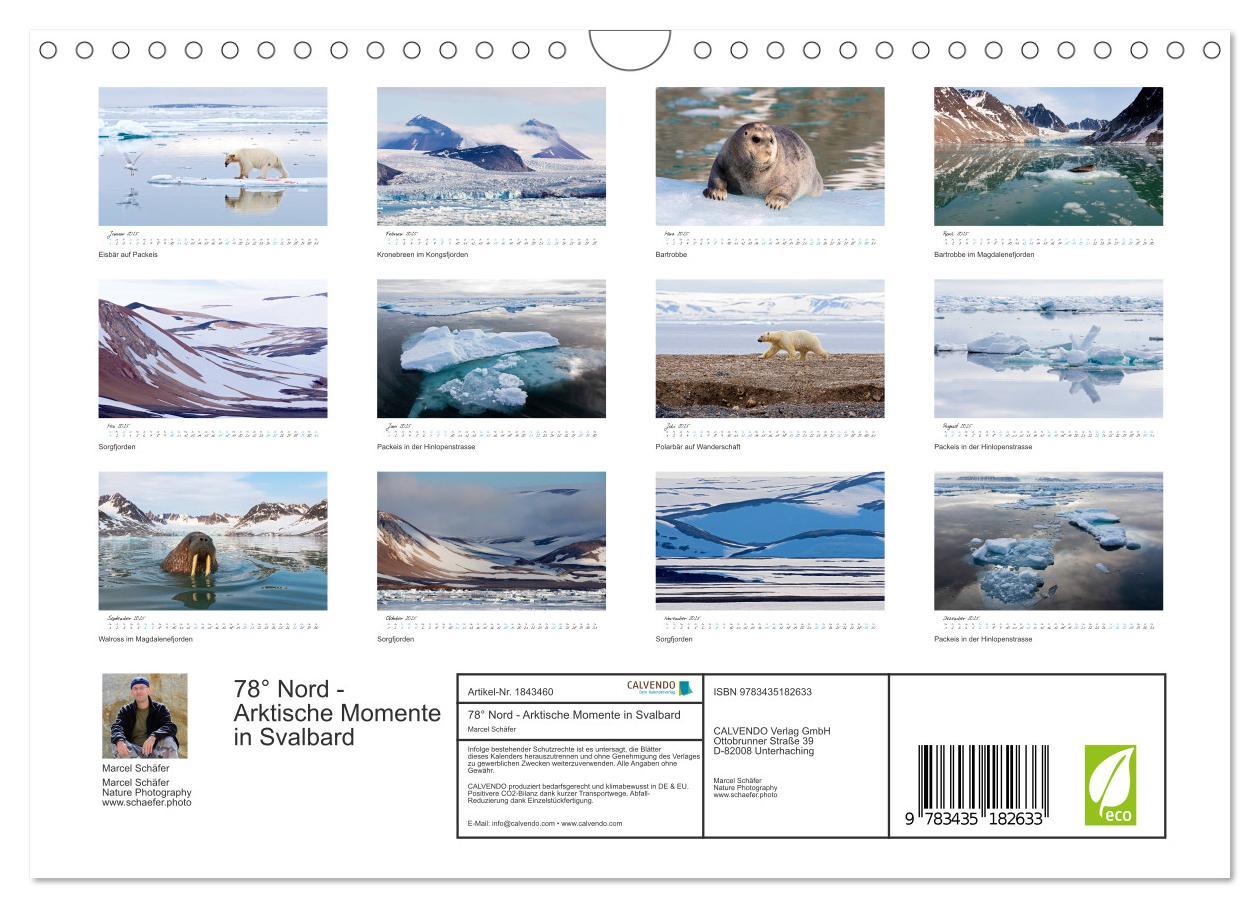 Bild: 9783435182633 | 78° Nord - Arktische Momente in Svalbard (Wandkalender 2025 DIN A4...