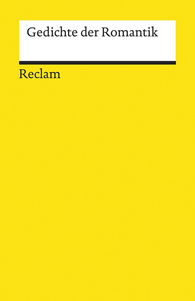 Cover: 9783150195369 | Gedichte der Romantik | Wolfgang Frühwald | Taschenbuch | Deutsch