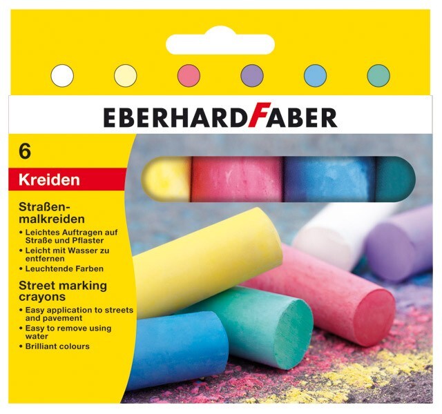 Cover: 4087205265065 | Eberhard Faber 526506 - Straßenmalkreiden in 6 leuchtenden Farben