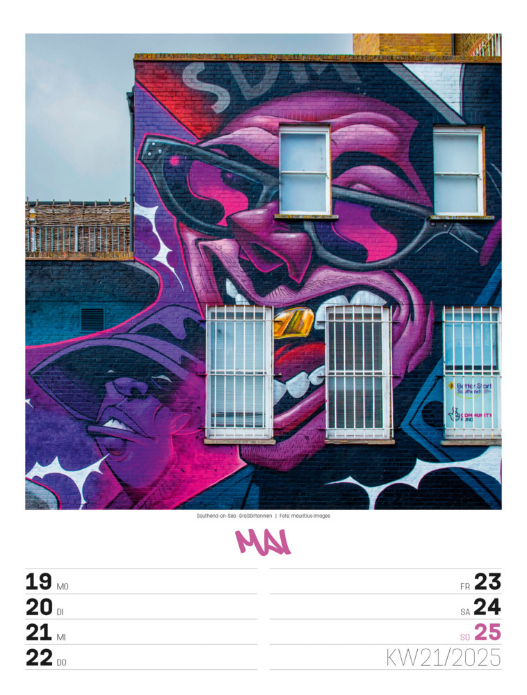 Bild: 9783838435299 | Street Art - Graffiti - Wochenplaner Kalender 2025 | Kunstverlag