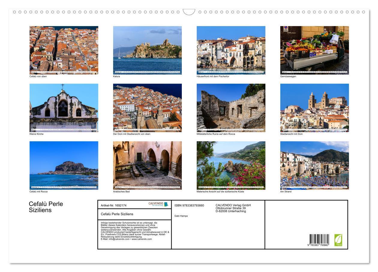 Bild: 9783383793660 | Cefalù Perle Siziliens (Wandkalender 2025 DIN A2 quer), CALVENDO...