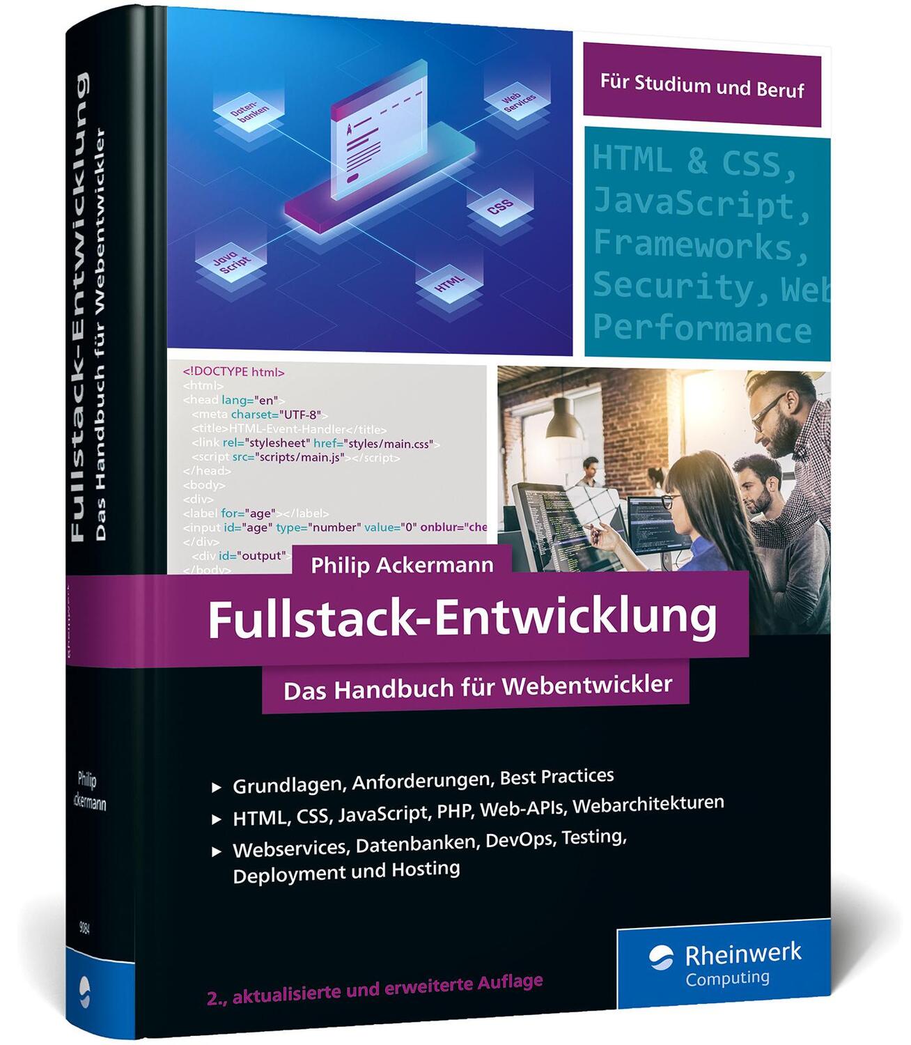 Cover: 9783836290845 | Fullstack-Entwicklung | Philip Ackermann | Buch | Rheinwerk Computing