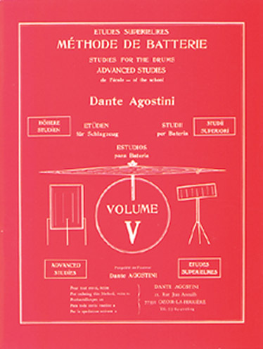 Cover: 9790707005057 | Méthode de batterie vol.5 études superieurs | Dante Agostini | Buch