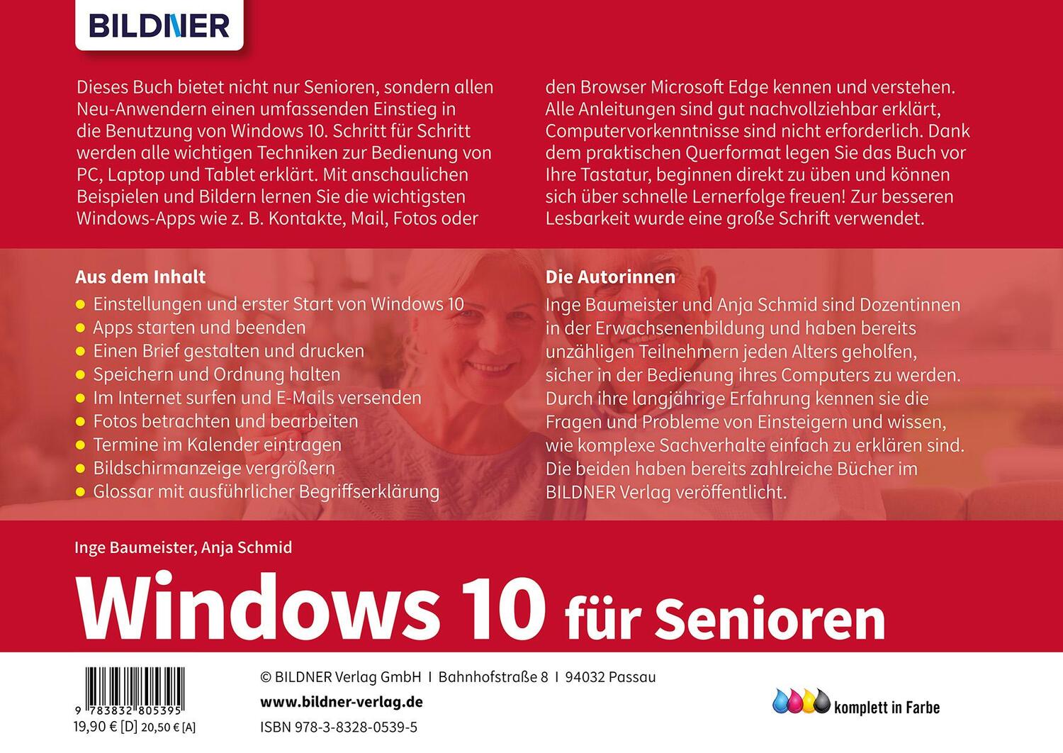 Rückseite: 9783832805395 | Windows 10 für Senioren | Inge Baumeister (u. a.) | Taschenbuch | 2024