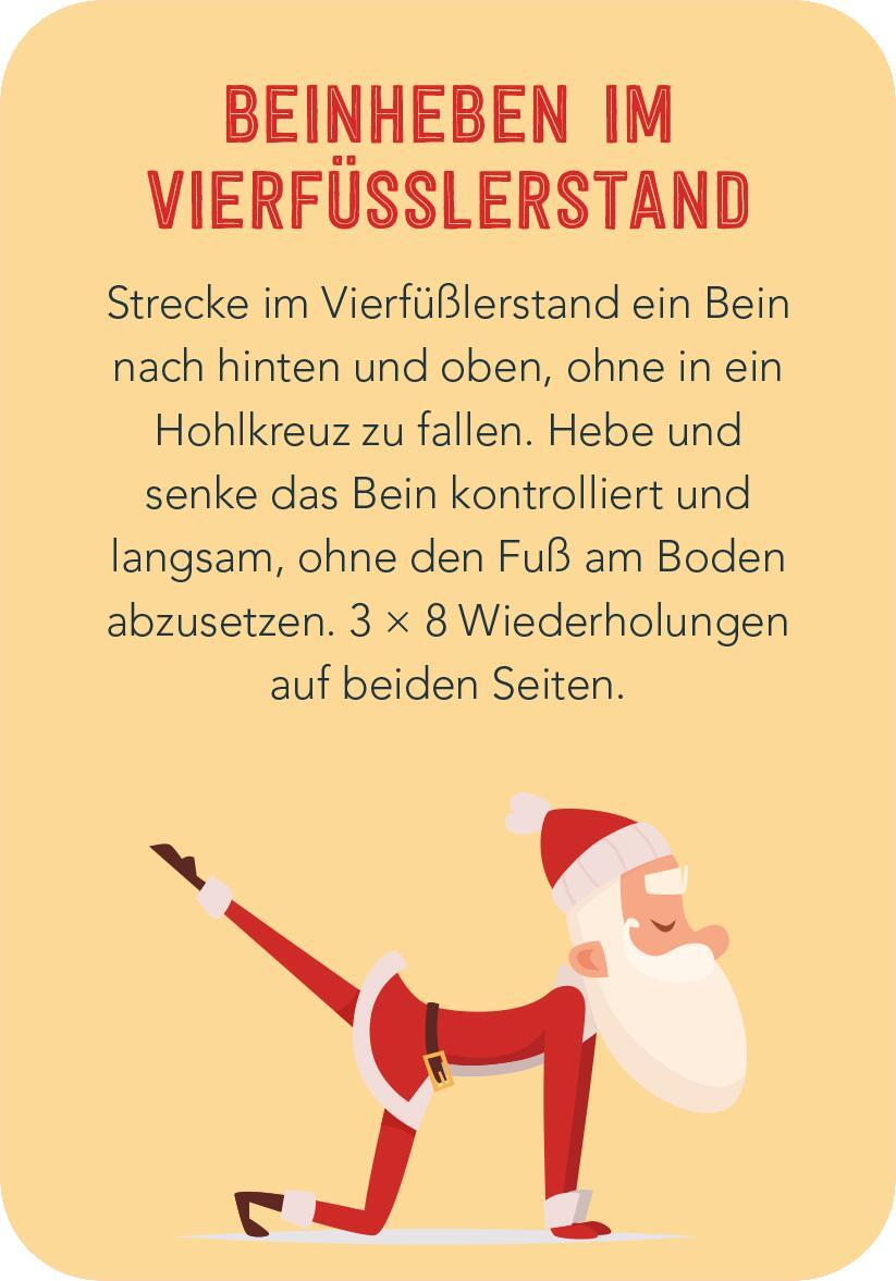 Bild: 9783845854199 | Adventskalender Christmas Fitness | 24 sportliche Challenges | Buch