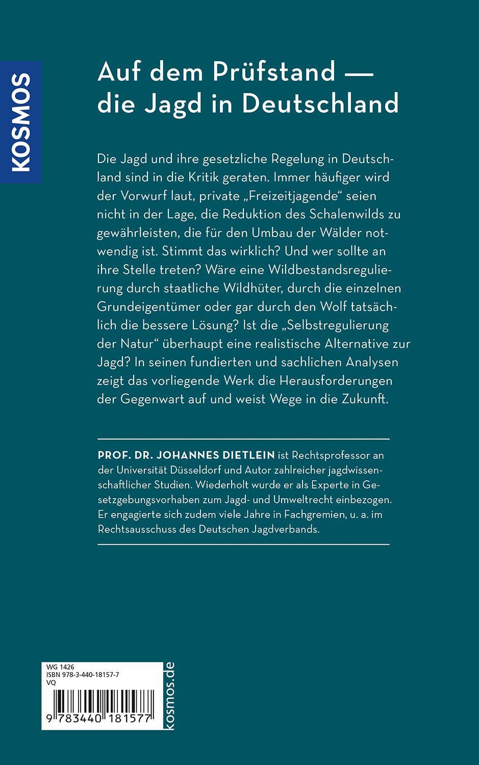 Bild: 9783440181577 | Jagd vorbei und Halali | Johannes Dietlein | Buch | 304 S. | Deutsch