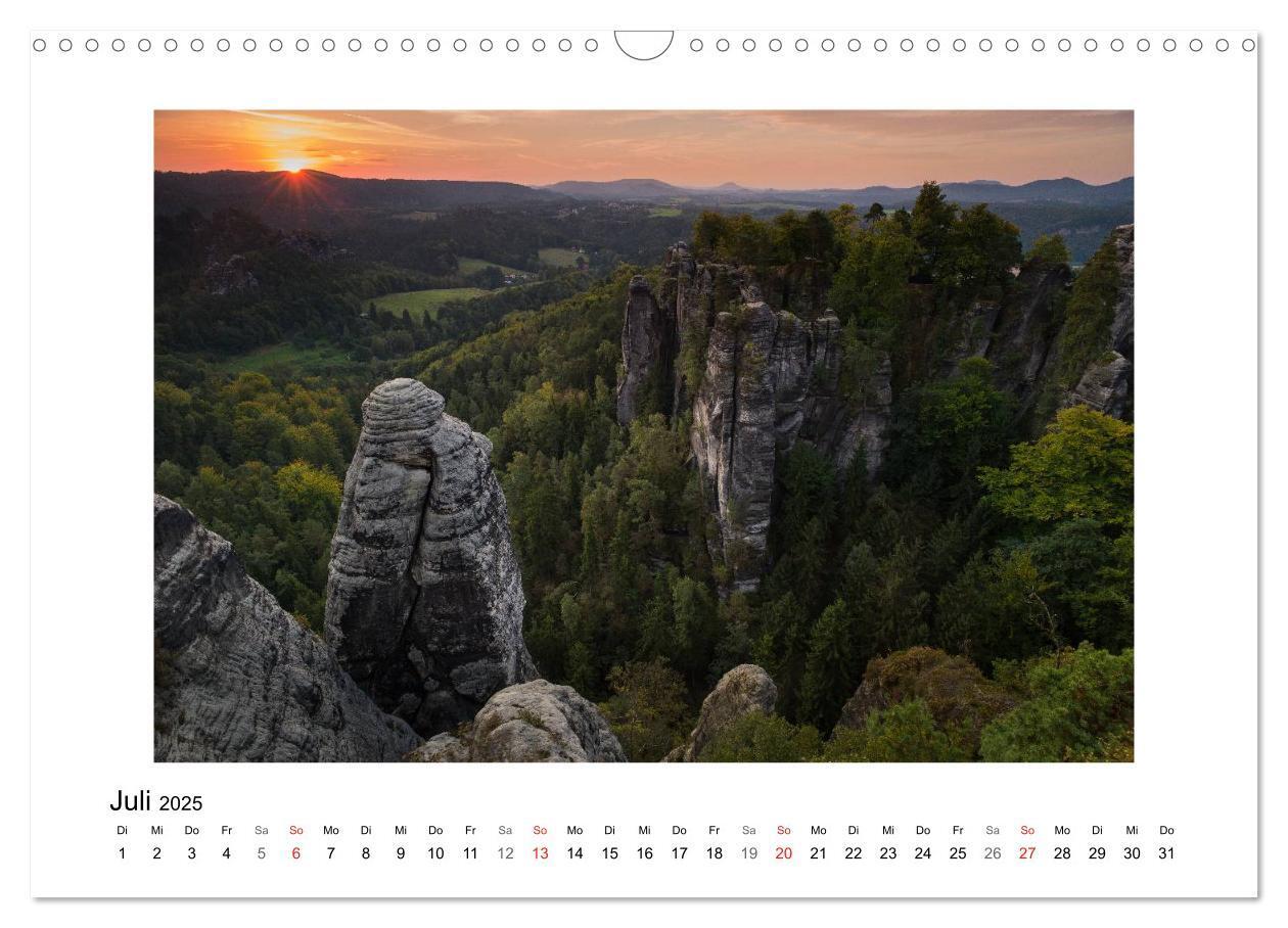 Bild: 9783435840823 | Bastei - Sächsische Schweiz (Wandkalender 2025 DIN A3 quer),...