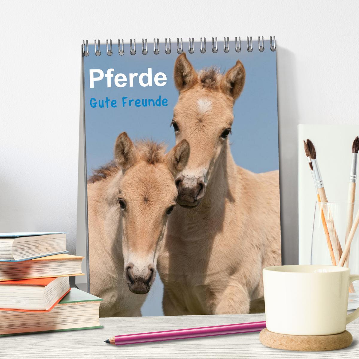 Bild: 9783457030592 | Pferde Gute Freunde (Tischkalender 2025 DIN A5 hoch), CALVENDO...