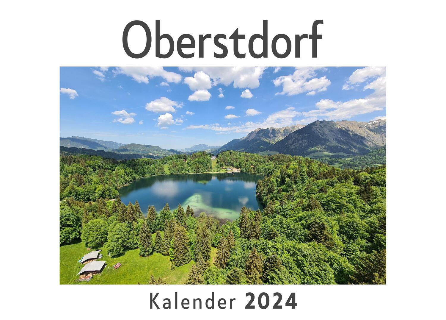 Cover: 9783750550360 | Oberstdorf (Wandkalender 2024, Kalender DIN A4 quer, Monatskalender...