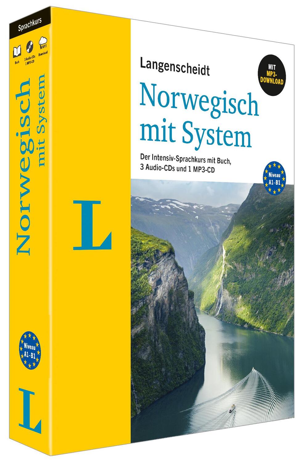 Cover: 9783125631397 | Langenscheidt Norwegisch mit System - Sprachkurs für Anfänger und...