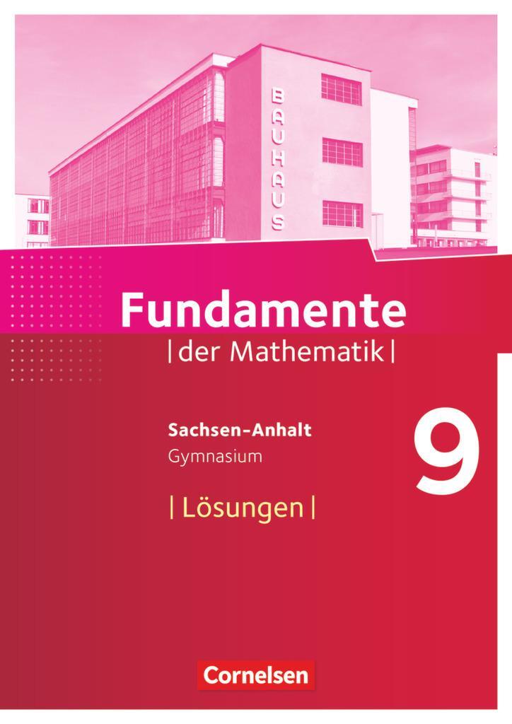 Cover: 9783060094837 | Fundamente der Mathematik 9. Schuljahr - Gymnasium Sachsen-Anhalt -...
