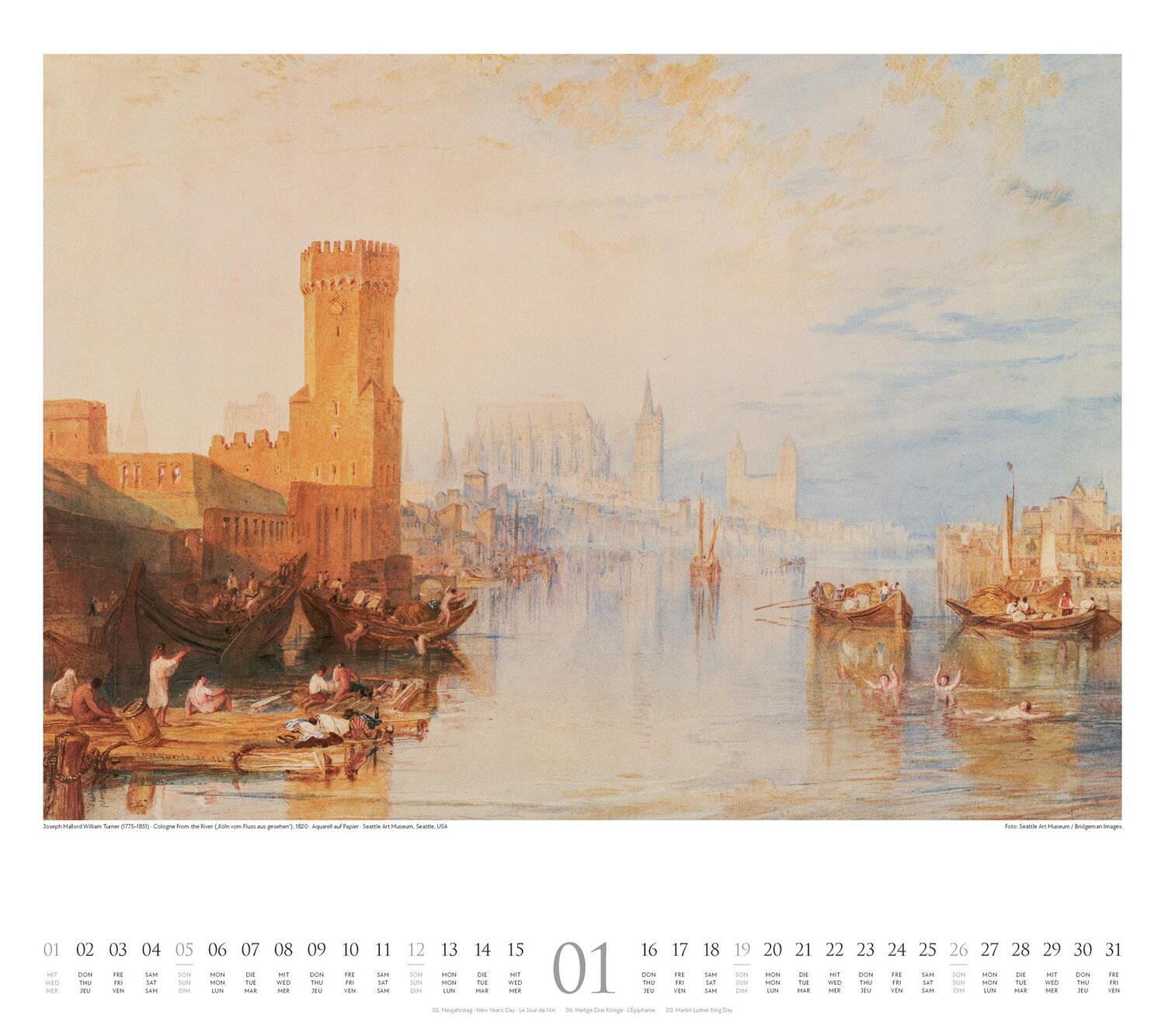 Bild: 9783838425658 | William Turner Kalender 2025 | William Turner (u. a.) | Kalender