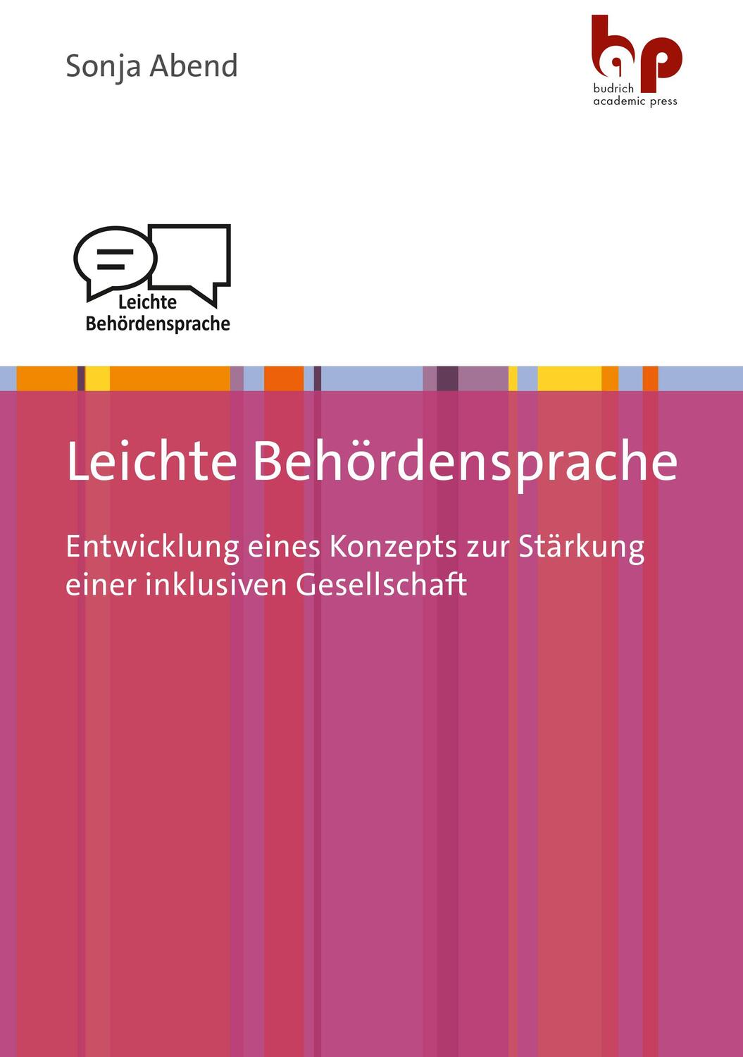 Cover: 9783966650939 | Leichte Behördensprache | Sonja Abend | Taschenbuch | 344 S. | Deutsch