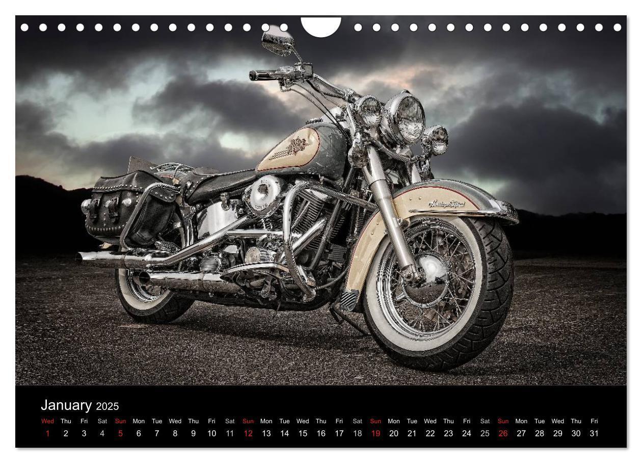 Bild: 9781325961658 | Motorbike Dreams (Wall Calendar 2025 DIN A4 landscape), CALVENDO 12...