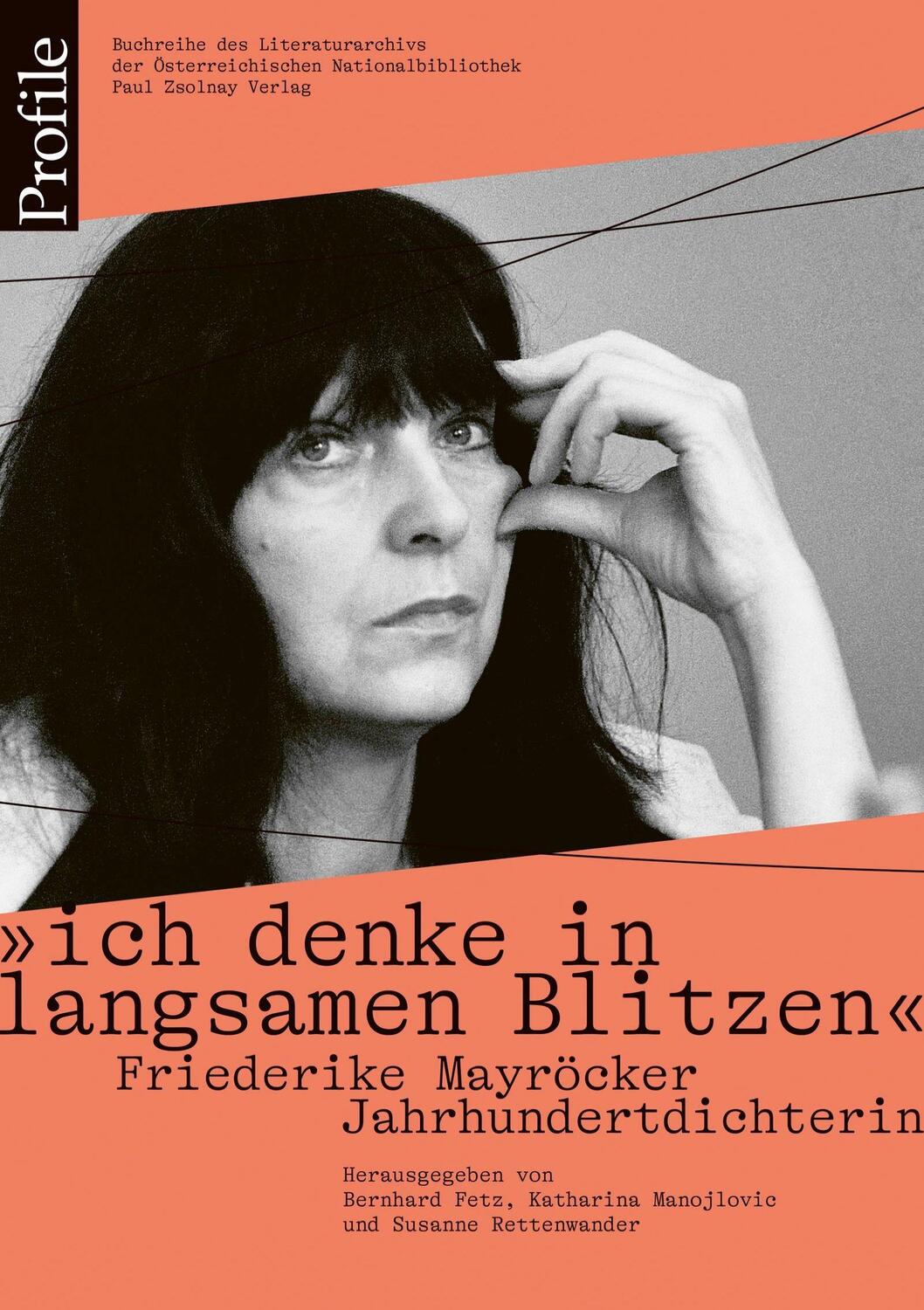 Cover: 9783552073944 | "ich denke in langsamen Blitzen". Friederike Mayröcker....