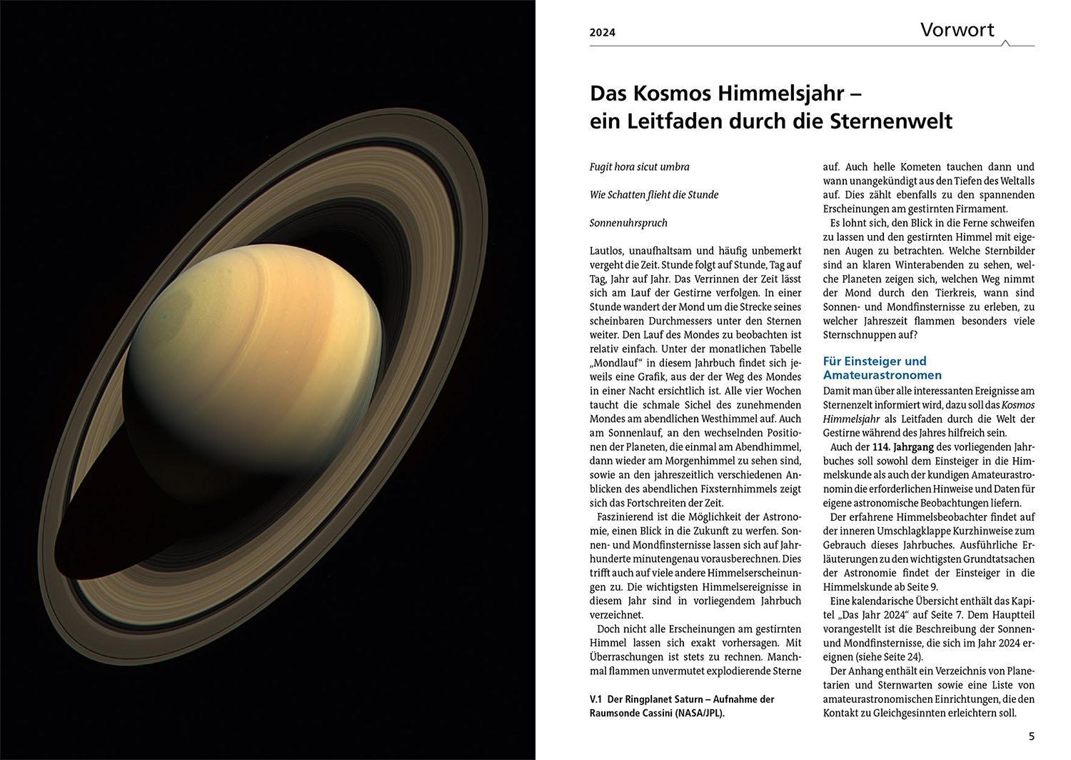 Bild: 9783440176900 | Kosmos Himmelsjahr 2024 | Hans-Ulrich Keller | Taschenbuch | 304 S.