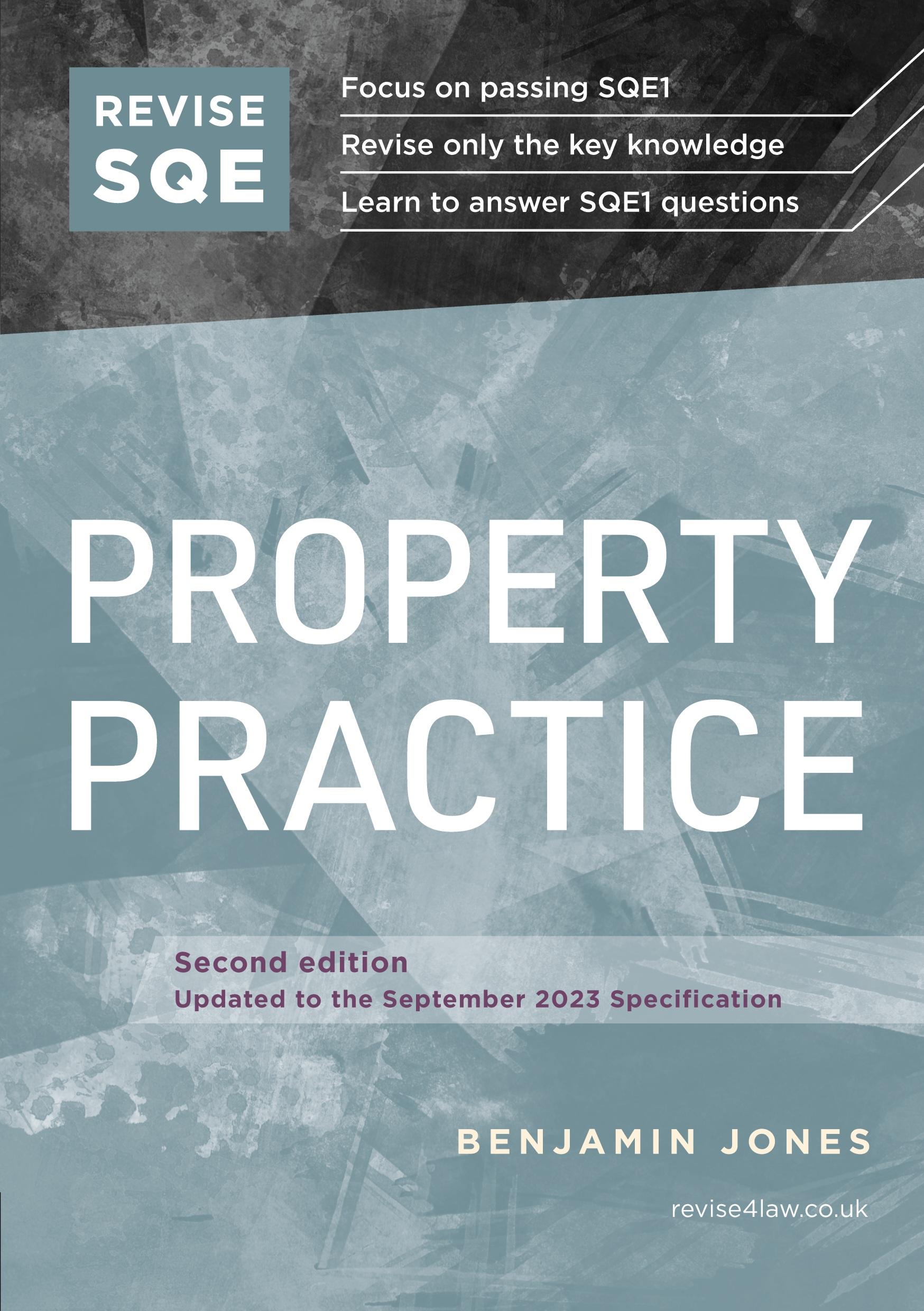 Cover: 9781914213779 | Revise SQE Property Practice | SQE1 Revision Guide 2nd ed | Jones