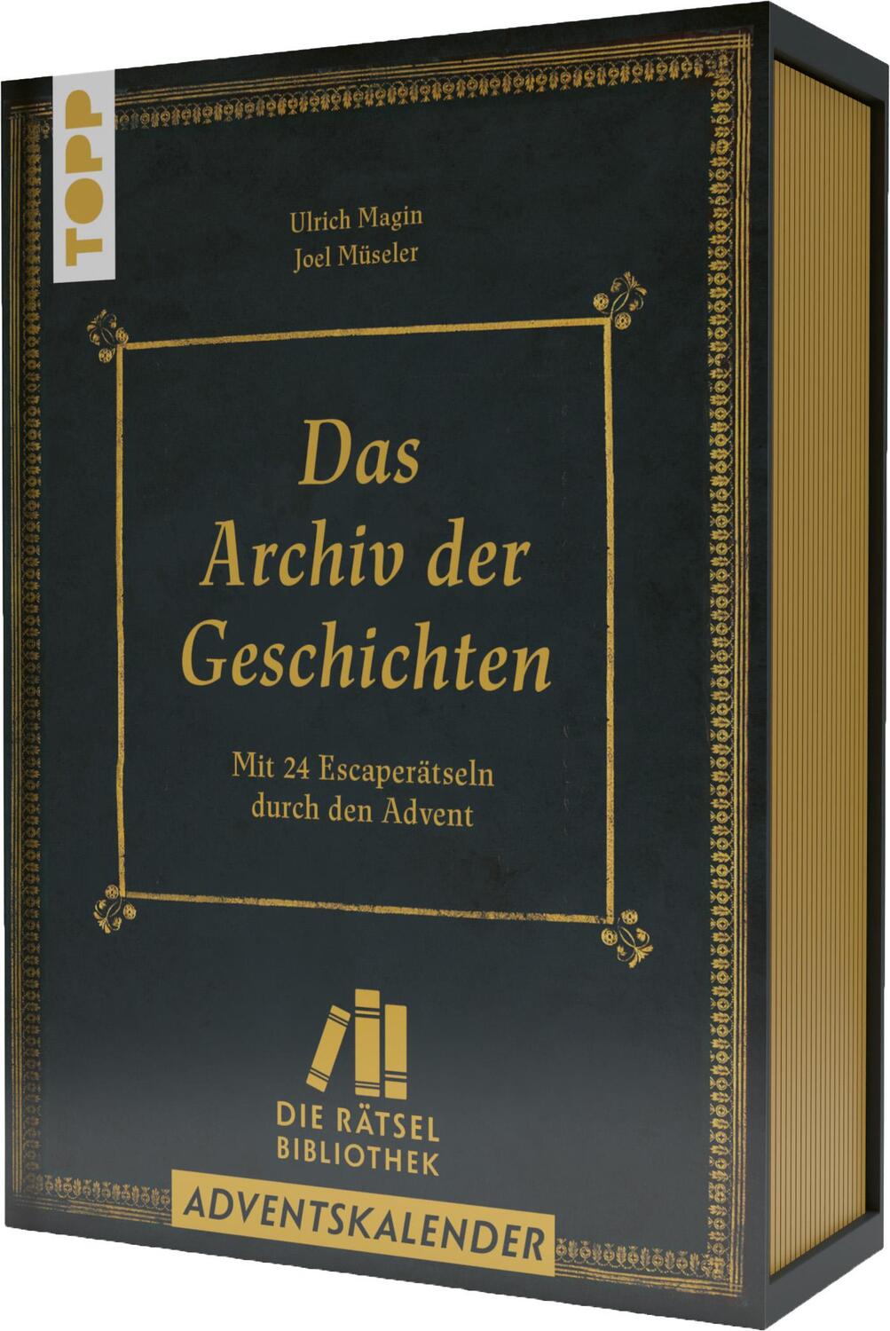 Cover: 9783735851949 | Die Rätselbibliothek. Adventskalender - Das Archiv der Geschichten:...