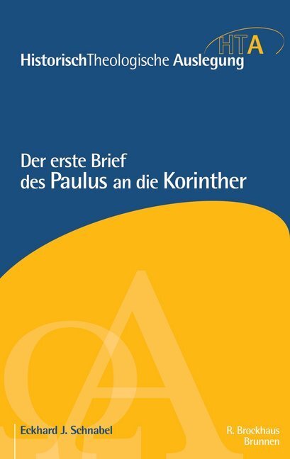 Cover: 9783417297249 | Der erste Brief des Paulus an die Korinther | Eckhard J. Schnabel