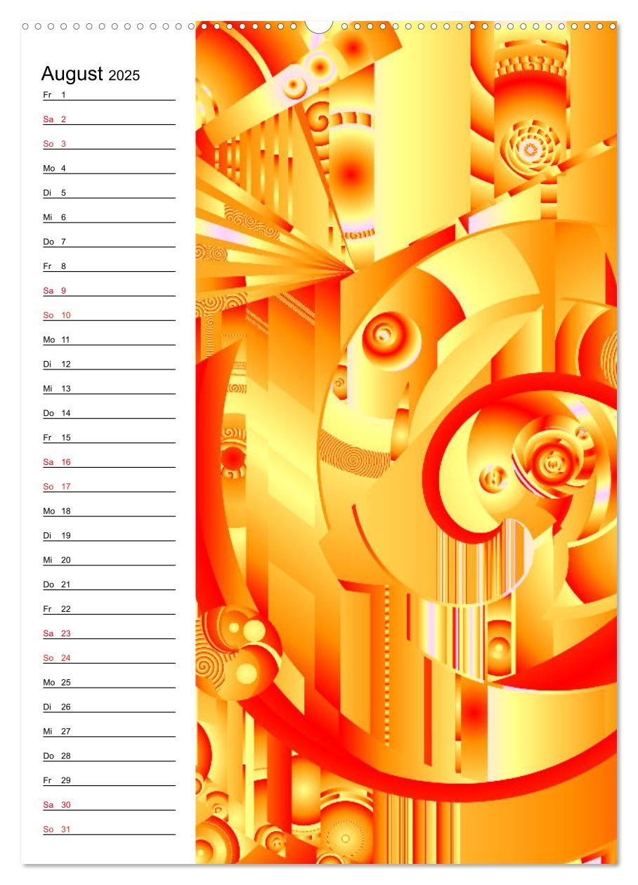 Bild: 9783435935680 | Geometrische Raumeindrücke Planer (Wandkalender 2025 DIN A2 hoch),...