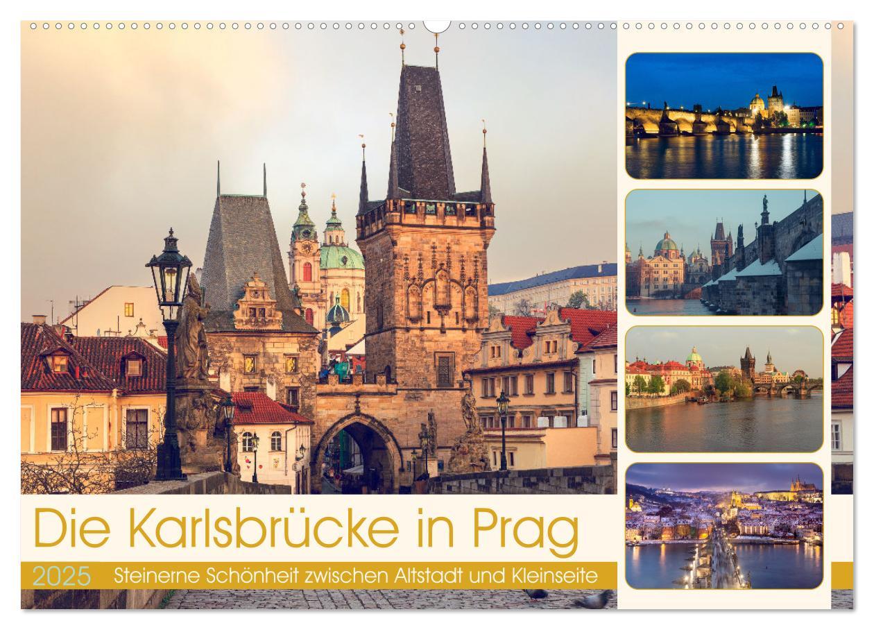 Cover: 9783383917165 | Die Karlsbrücke in Prag (Wandkalender 2025 DIN A2 quer), CALVENDO...