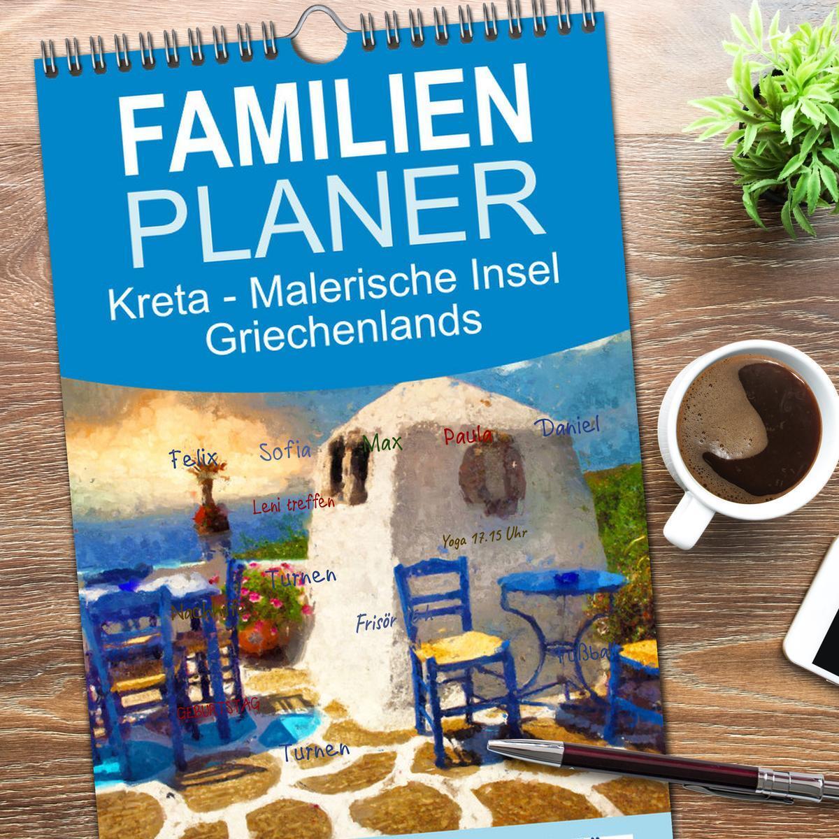 Bild: 9783457100172 | Familienplaner 2025 - Kreta - Malerische Insel Griechenlands mit 5...