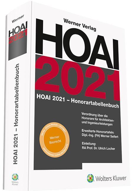 Cover: 9783804154506 | HOAI 2021 - Honorartabellenbuch | Ulrich Locher (u. a.) | Buch | 2021