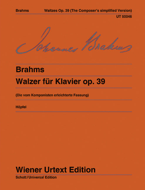 Cover: 9783850550468 | Walzer | (vom Komponisten erleichterte Fassung). op. 39. Klavier.