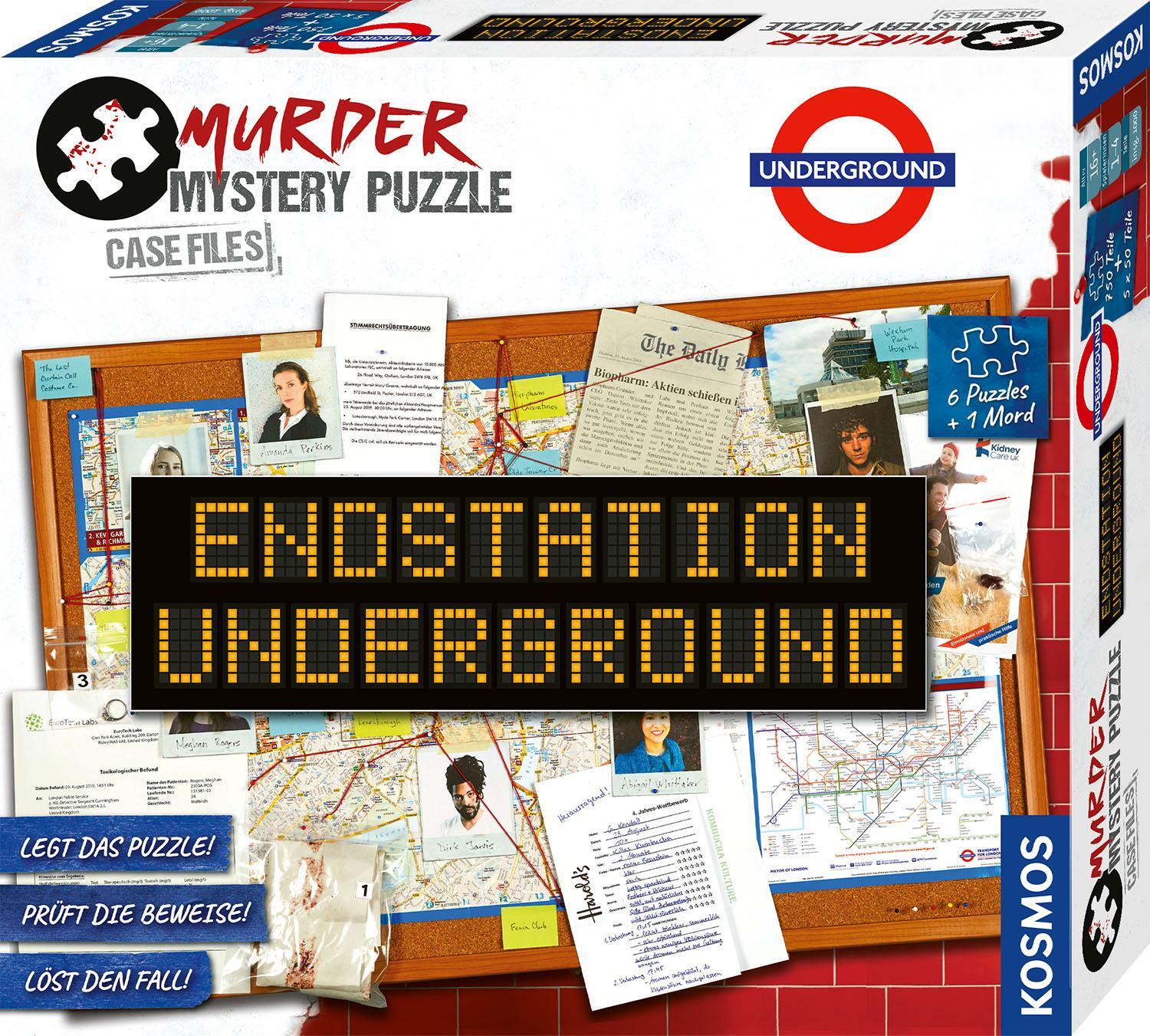 Cover: 4002051682170 | Murder Mystery Puzzle - Endstation Underground | Spiel | Deutsch