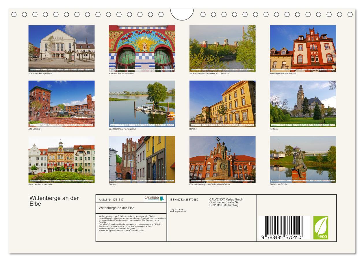 Bild: 9783435370450 | Wittenberge an der Elbe (Wandkalender 2025 DIN A4 quer), CALVENDO...