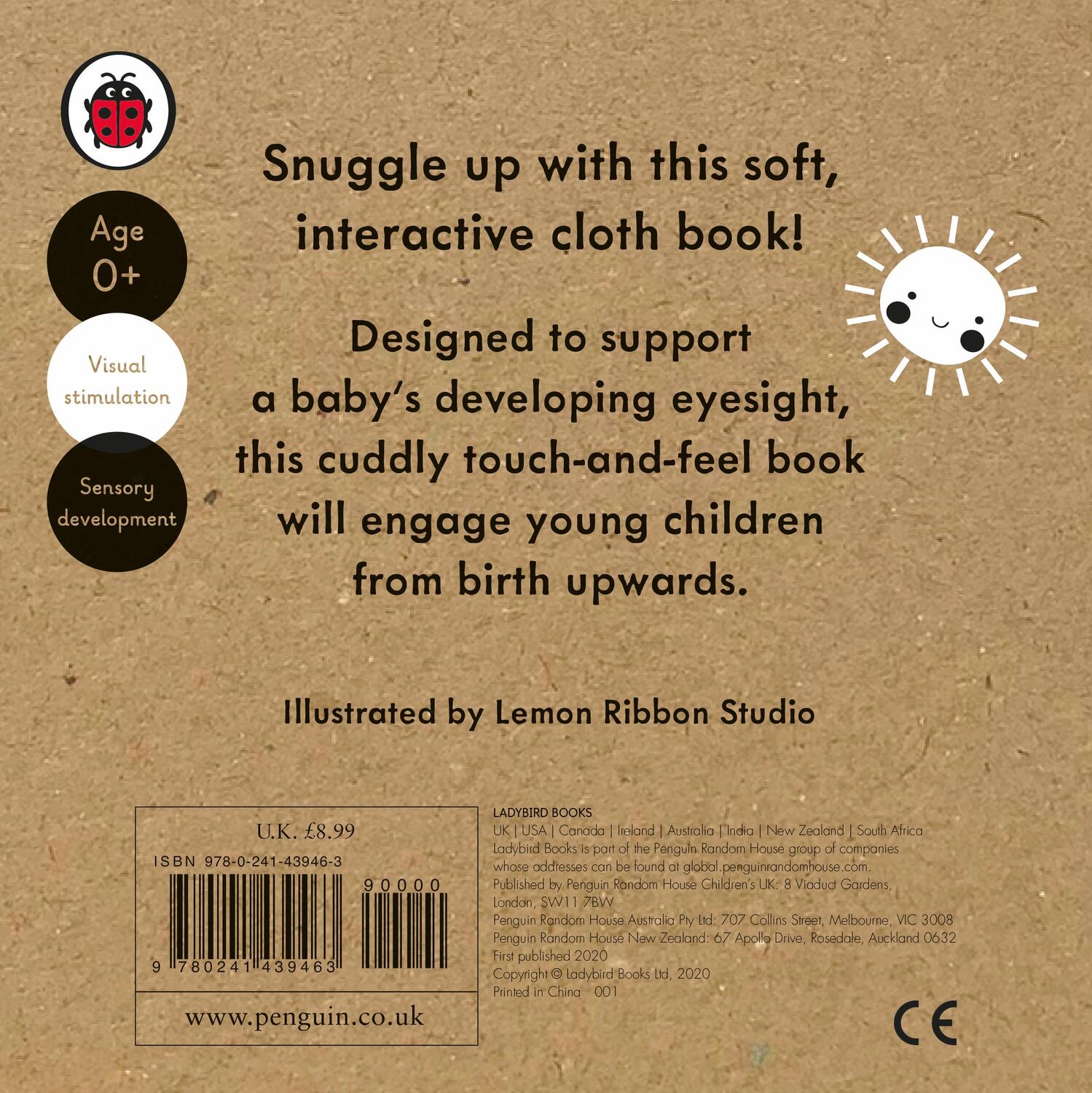 Rückseite: 9780241439463 | Baby Touch: My First Book: a black-and-white cloth book | Ladybird