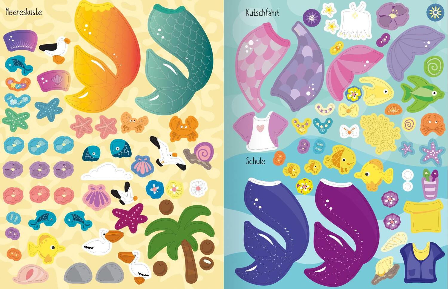 Bild: 9783741525551 | Meerjungfrauen (Anziehpuppen, Anziehpuppen-Sticker) | Taschenbuch