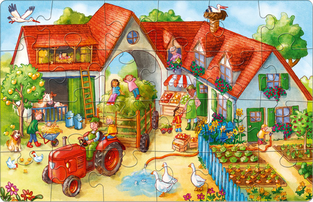Bild: 4010168256672 | Puzzles Bauernhof (Kinderpuzzle) | Spiel | 2021 | HABA