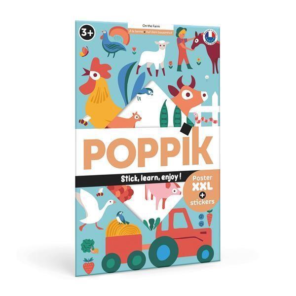Cover: 3760262411507 | POPPIK - Lernposter &amp; Sticker Bauernhof | Poppik | Spiel | Deutsch