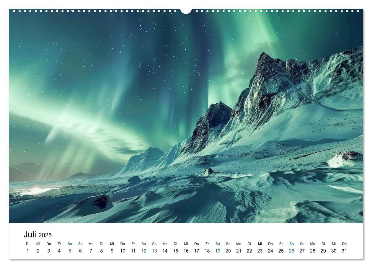 Bild: 9783383813702 | Aurora Borealis - Der Zauber der Nordlichter (Wandkalender 2025 DIN...