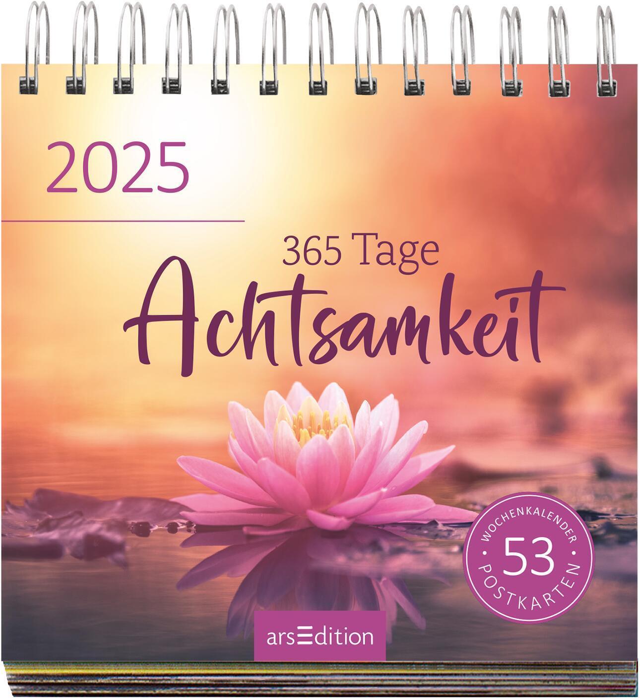 Bild: 4014489132776 | Postkartenkalender 365 Tage Achtsamkeit 2025 | Kalender | 108 S.