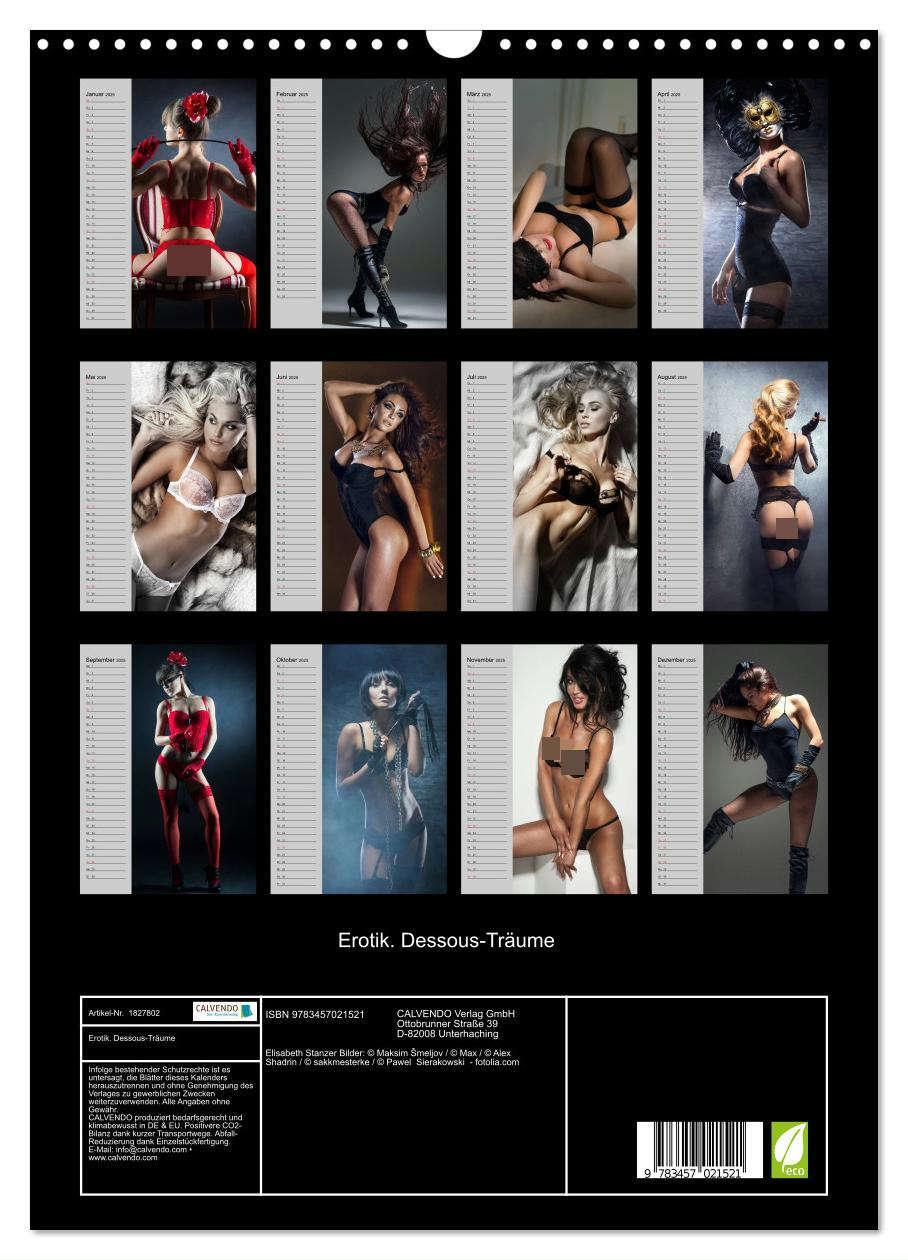 Bild: 9783457021521 | Erotik. Dessous-Träume (Wandkalender 2025 DIN A3 hoch), CALVENDO...