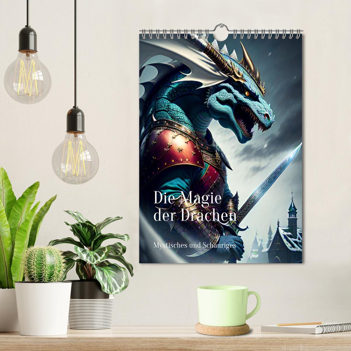 Bild: 9783435855100 | Die Magie der Drachen - Mystisches und Schauriges (Wandkalender...