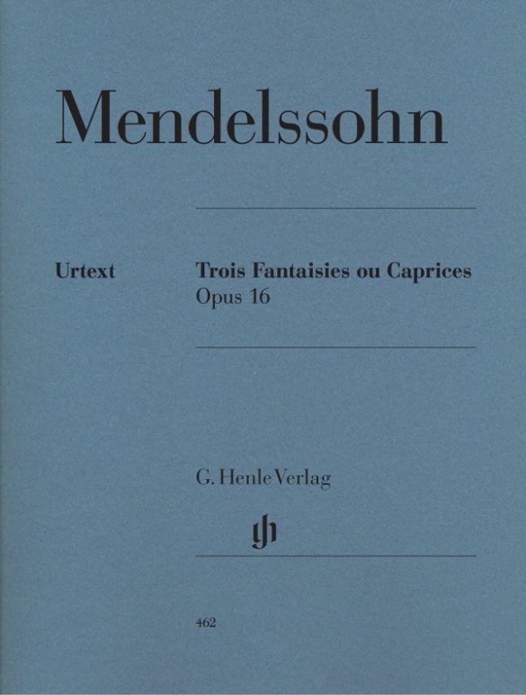 Cover: 9790201804620 | Mendelssohn Bartholdy, Felix - Trois Fantaisies ou Caprices op. 16