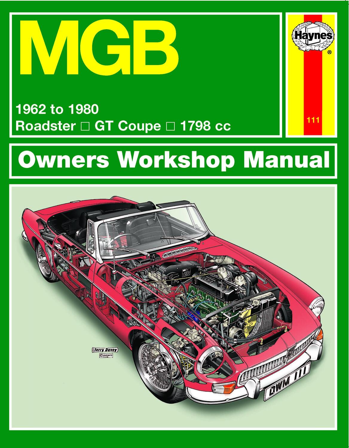 Cover: 9780857337078 | MGB Service And Repair Manual | Haynes Publishing | Taschenbuch | 2013