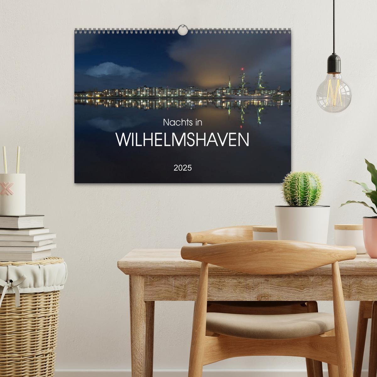 Bild: 9783435656455 | Nachts in Wilhelmshaven Edition mit maritimen Motiven (Wandkalender...