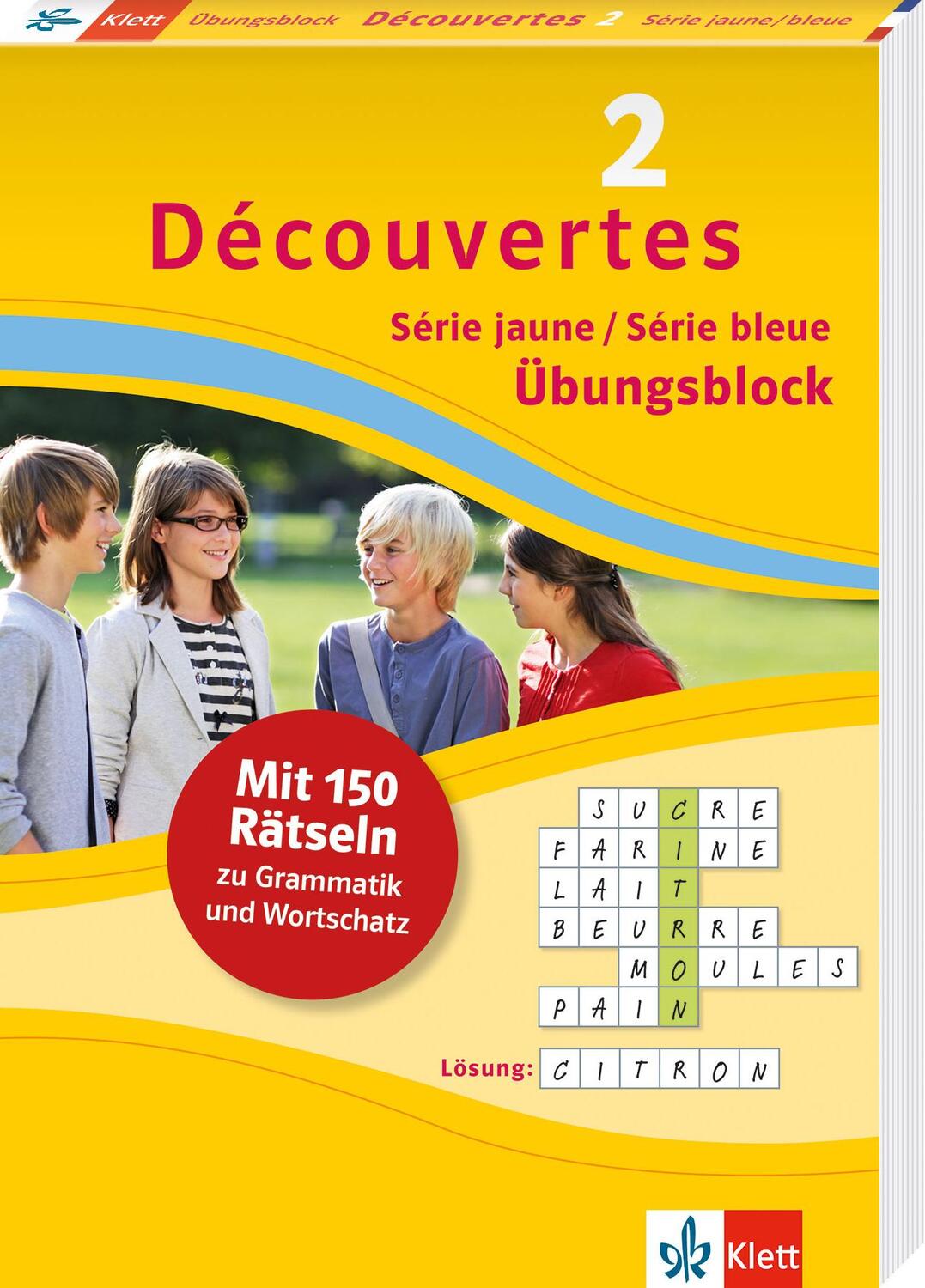 Cover: 9783129261514 | Découvertes 2 jaune/bleue - Übungsblock 2. Lernjahr | Seeringer | Buch