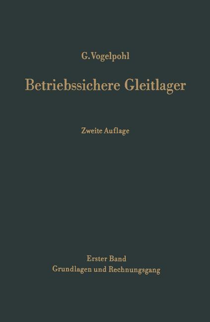 Cover: 9783642461026 | Betriebssichere Gleitlager | Georg Vogelpohl | Taschenbuch | Paperback