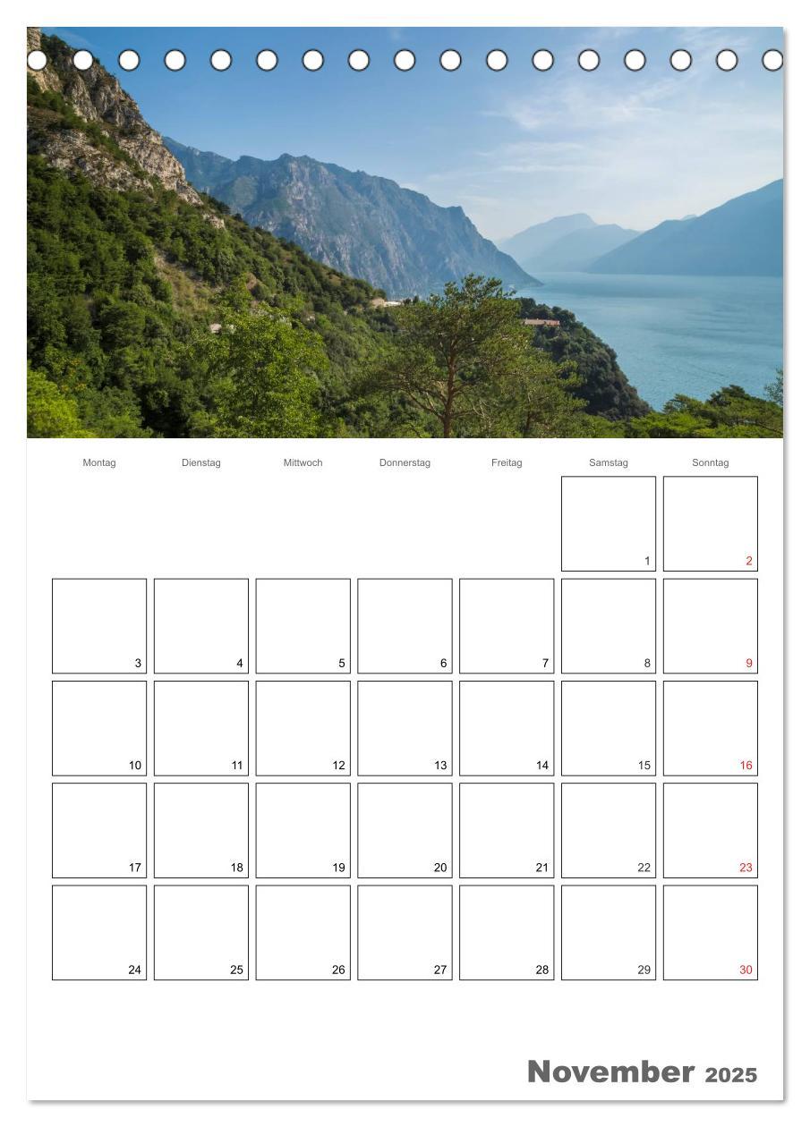 Bild: 9783457025970 | GARDASEE Terminplaner (Tischkalender 2025 DIN A5 hoch), CALVENDO...