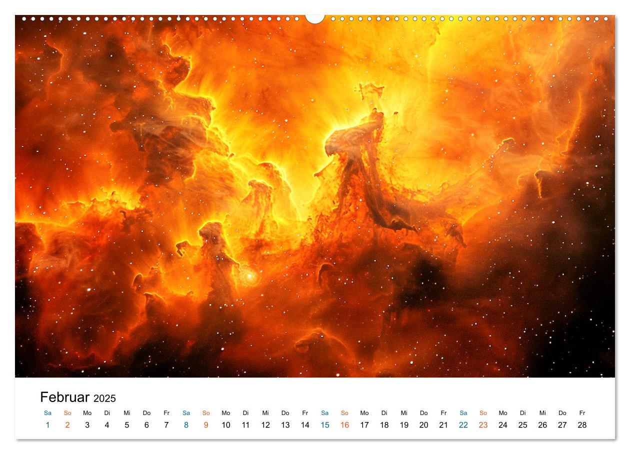 Bild: 9783457140017 | Strahlende Sternennebel (Wandkalender 2025 DIN A2 quer), CALVENDO...