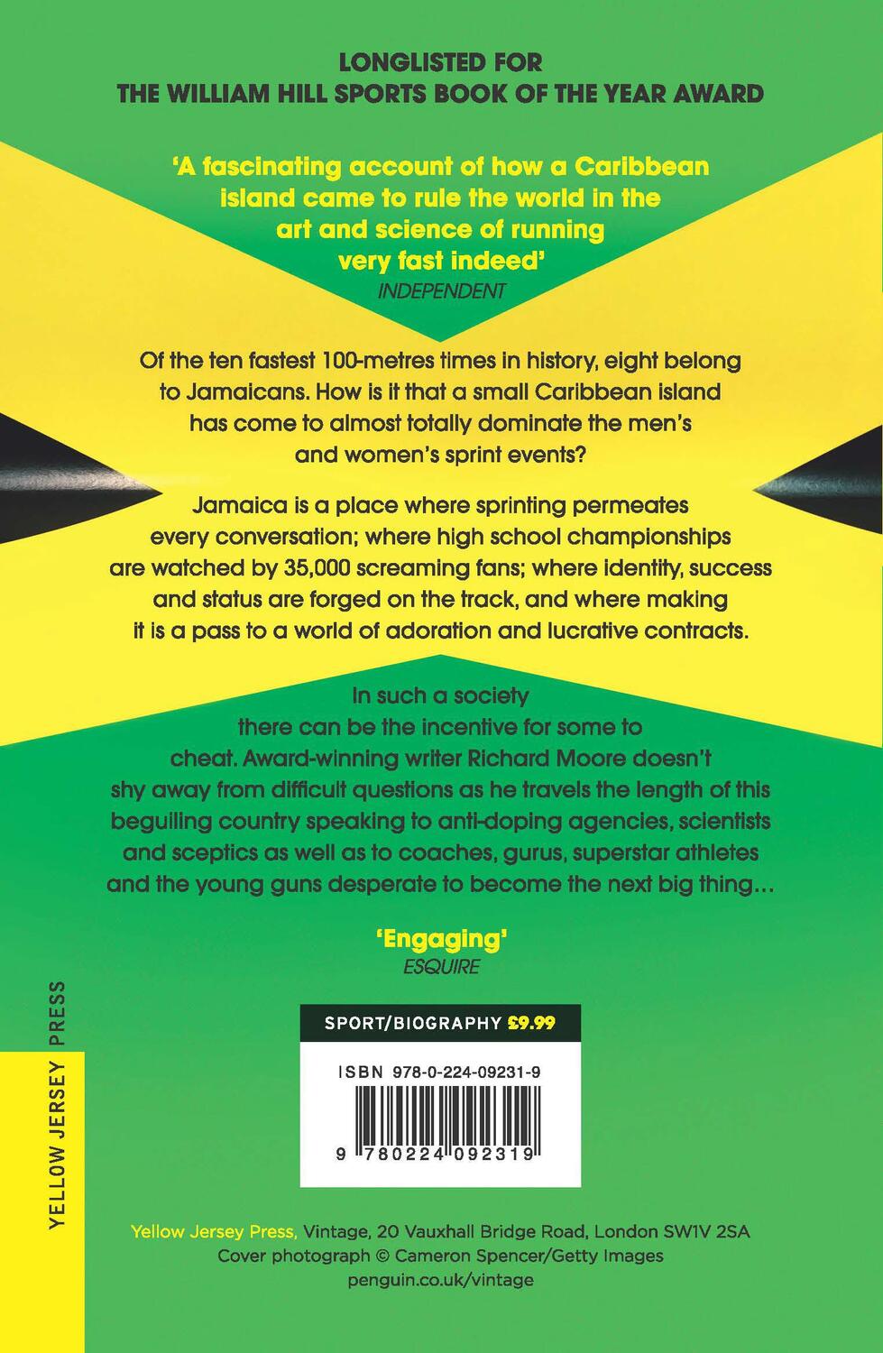 Rückseite: 9780224092319 | The Bolt Supremacy | Inside Jamaica's Sprint Factory | Richard Moore