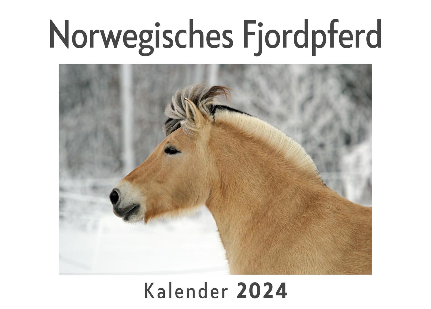 Cover: 9783750556805 | Norwegisches Fjordpferd (Wandkalender 2024, Kalender DIN A4 quer,...