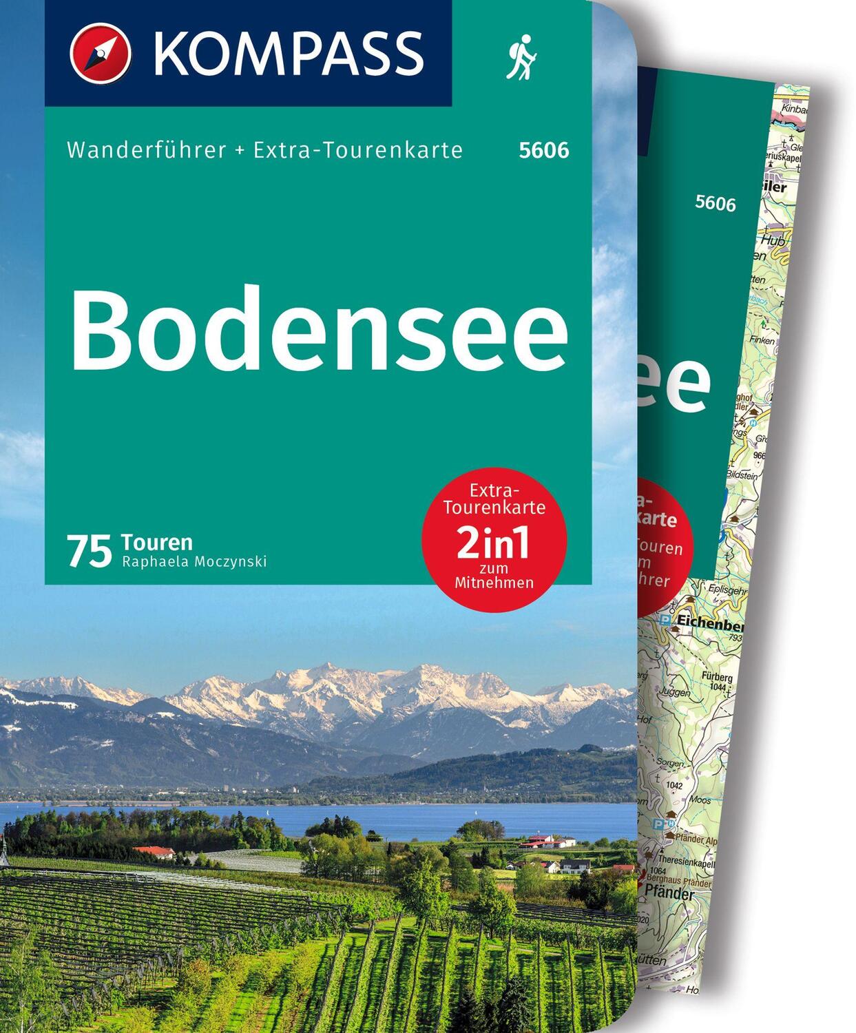Cover: 9783991216346 | KOMPASS Wanderführer Bodensee, 75 Touren | Franziska Baumann | Buch